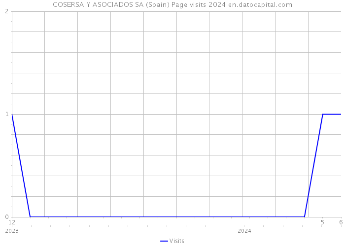 COSERSA Y ASOCIADOS SA (Spain) Page visits 2024 