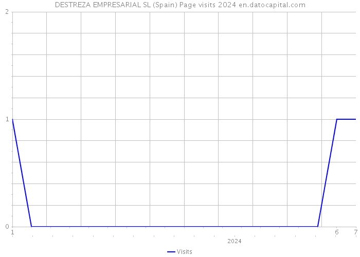 DESTREZA EMPRESARIAL SL (Spain) Page visits 2024 