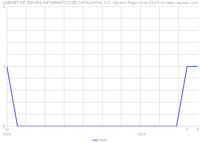 GABINET DE SERVEIS INFORMATICS DE CATALUNYA, S.C. (Spain) Page visits 2024 