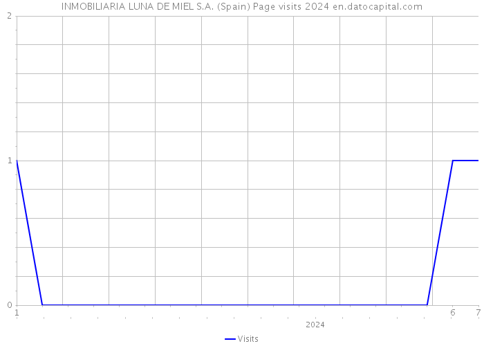 INMOBILIARIA LUNA DE MIEL S.A. (Spain) Page visits 2024 