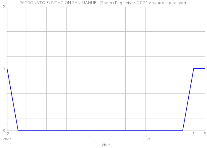 PATRONATO FUNDACION SAN MANUEL (Spain) Page visits 2024 