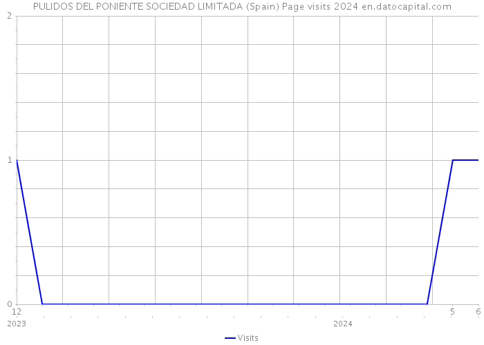 PULIDOS DEL PONIENTE SOCIEDAD LIMITADA (Spain) Page visits 2024 
