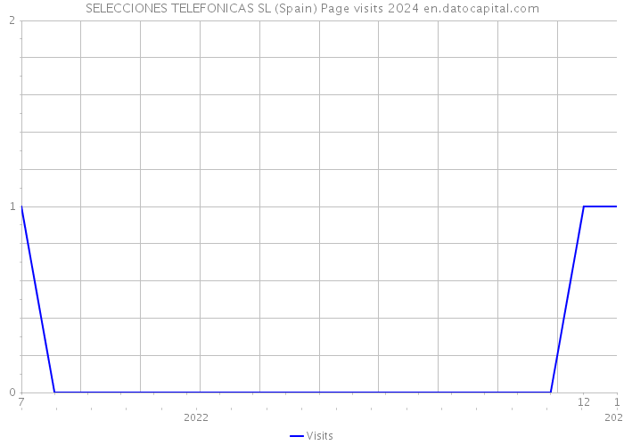 SELECCIONES TELEFONICAS SL (Spain) Page visits 2024 