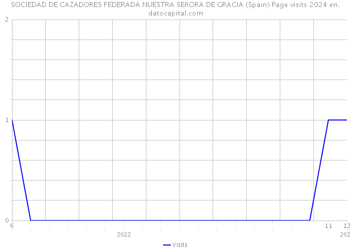 SOCIEDAD DE CAZADORES FEDERADA NUESTRA SEñORA DE GRACIA (Spain) Page visits 2024 