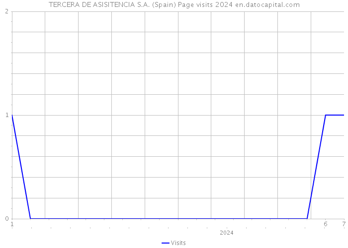 TERCERA DE ASISITENCIA S.A. (Spain) Page visits 2024 