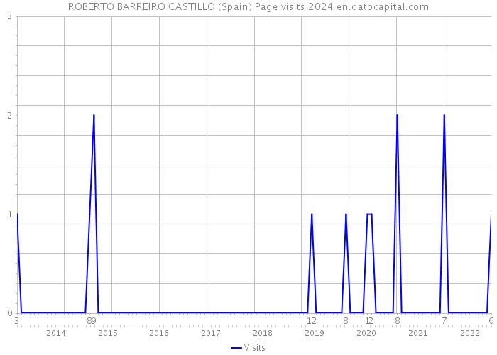 ROBERTO BARREIRO CASTILLO (Spain) Page visits 2024 