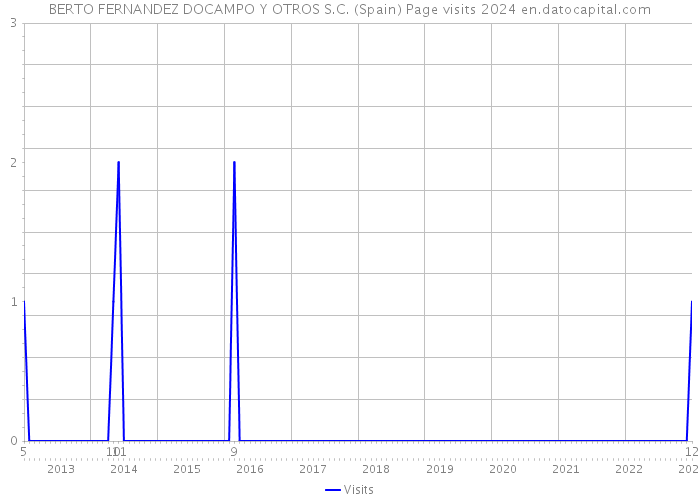 BERTO FERNANDEZ DOCAMPO Y OTROS S.C. (Spain) Page visits 2024 