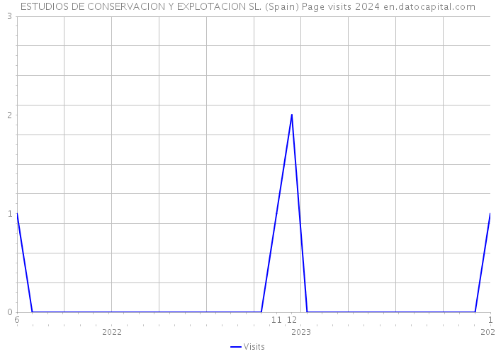 ESTUDIOS DE CONSERVACION Y EXPLOTACION SL. (Spain) Page visits 2024 