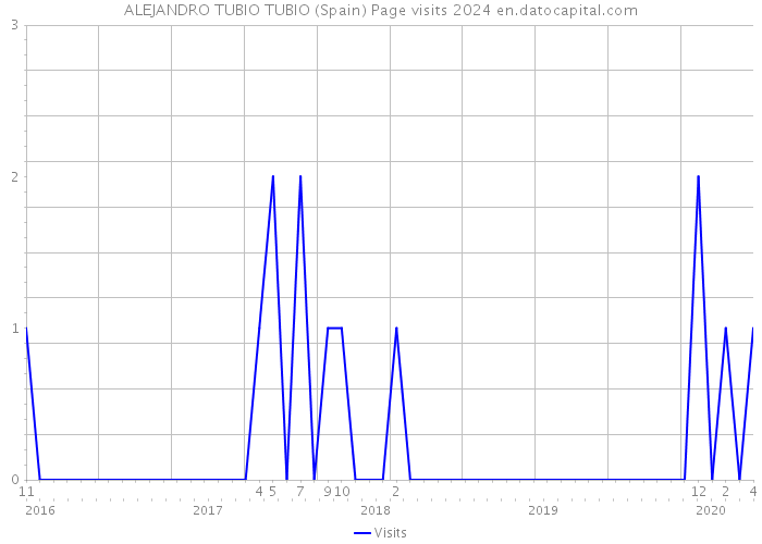 ALEJANDRO TUBIO TUBIO (Spain) Page visits 2024 