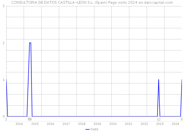 CONSULTORIA DE DATOS CASTILLA-LEON S.L. (Spain) Page visits 2024 