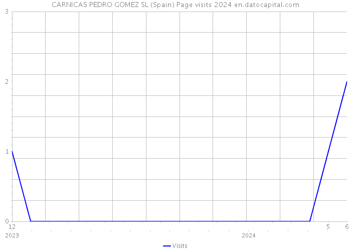 CARNICAS PEDRO GOMEZ SL (Spain) Page visits 2024 