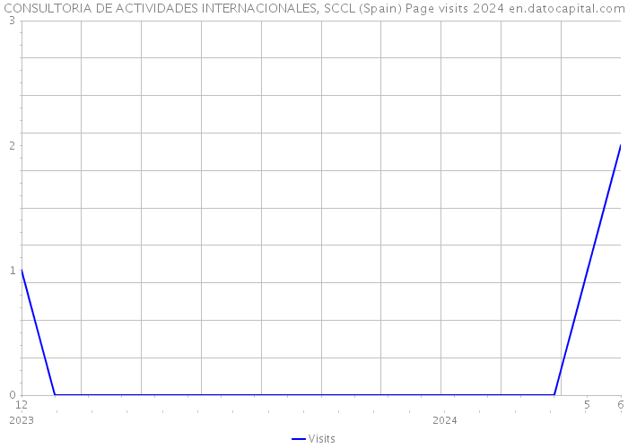 CONSULTORIA DE ACTIVIDADES INTERNACIONALES, SCCL (Spain) Page visits 2024 