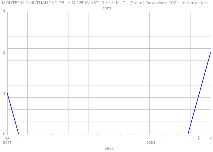 MONTEPIO Y MUTUALIDAD DE LA MINERIA ASTURIANA MUTU (Spain) Page visits 2024 