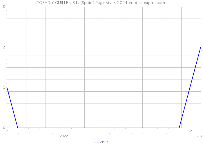 TOSAR Y GUILLEN S.L. (Spain) Page visits 2024 