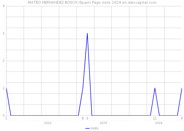 MATEO HERNANDEZ BOSCH (Spain) Page visits 2024 