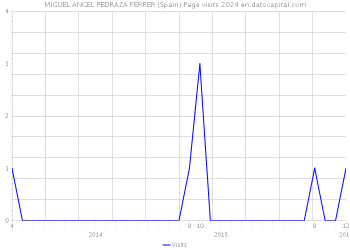MIGUEL ANGEL PEDRAZA FERRER (Spain) Page visits 2024 