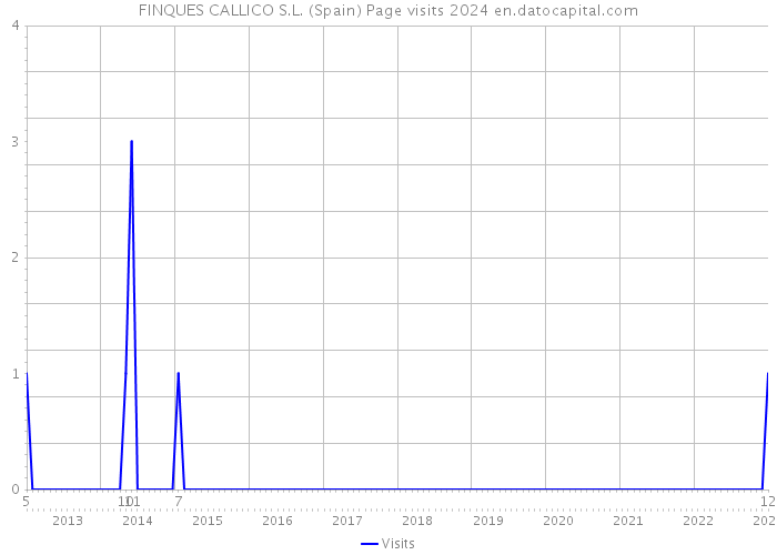 FINQUES CALLICO S.L. (Spain) Page visits 2024 