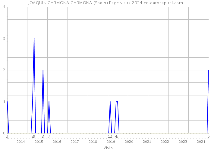 JOAQUIN CARMONA CARMONA (Spain) Page visits 2024 