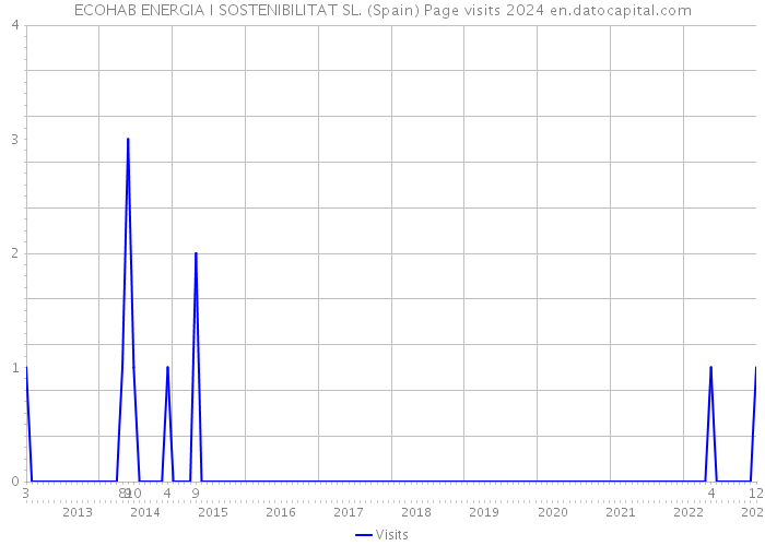 ECOHAB ENERGIA I SOSTENIBILITAT SL. (Spain) Page visits 2024 