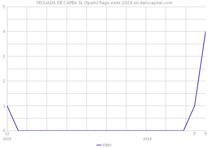 YEGUADA DE CAPEA SL (Spain) Page visits 2024 
