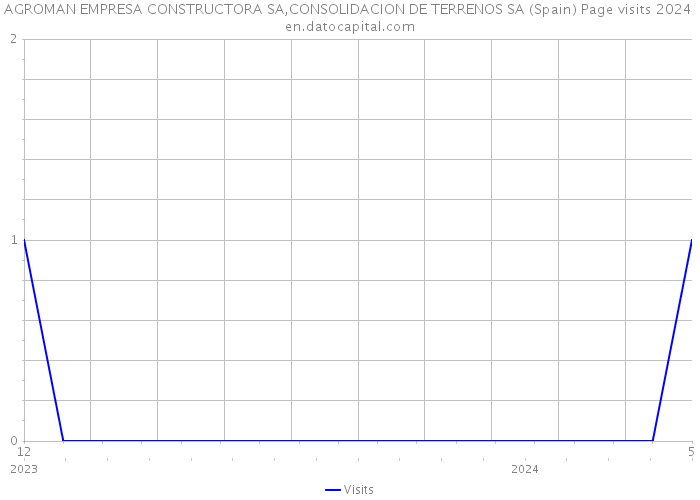 AGROMAN EMPRESA CONSTRUCTORA SA,CONSOLIDACION DE TERRENOS SA (Spain) Page visits 2024 