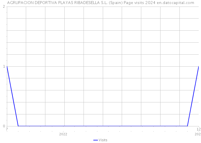 AGRUPACION DEPORTIVA PLAYAS RIBADESELLA S.L. (Spain) Page visits 2024 