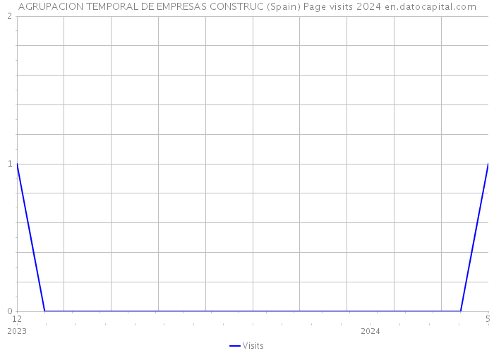 AGRUPACION TEMPORAL DE EMPRESAS CONSTRUC (Spain) Page visits 2024 