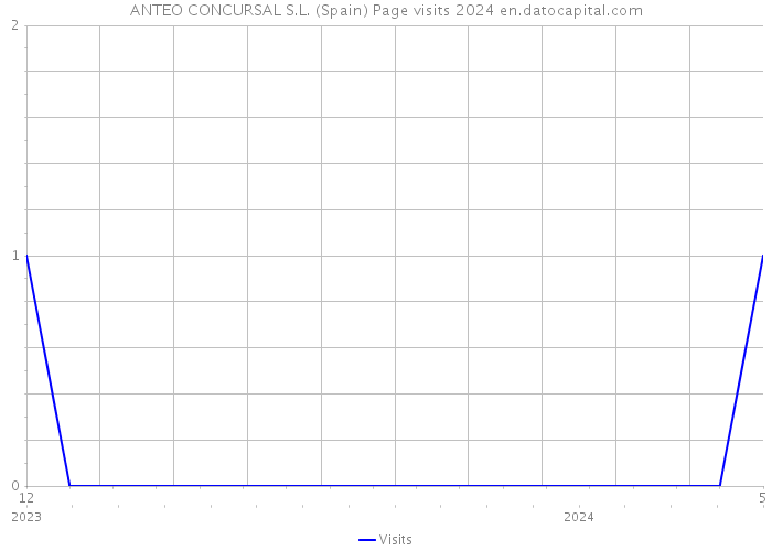 ANTEO CONCURSAL S.L. (Spain) Page visits 2024 