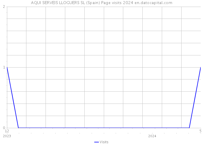 AQUI SERVEIS LLOGUERS SL (Spain) Page visits 2024 