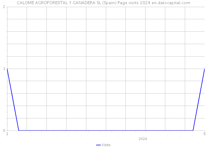 CALOME AGROFORESTAL Y GANADERA SL (Spain) Page visits 2024 