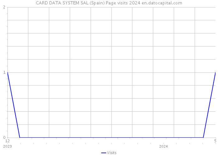 CARD DATA SYSTEM SAL (Spain) Page visits 2024 
