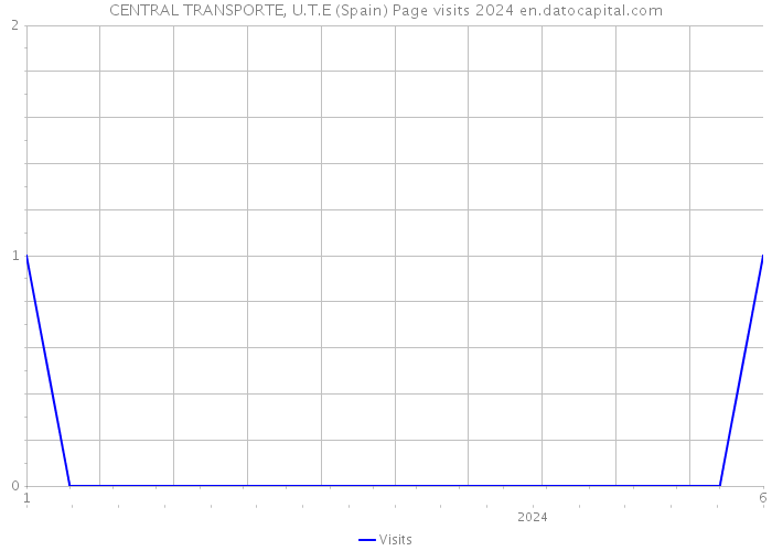 CENTRAL TRANSPORTE, U.T.E (Spain) Page visits 2024 