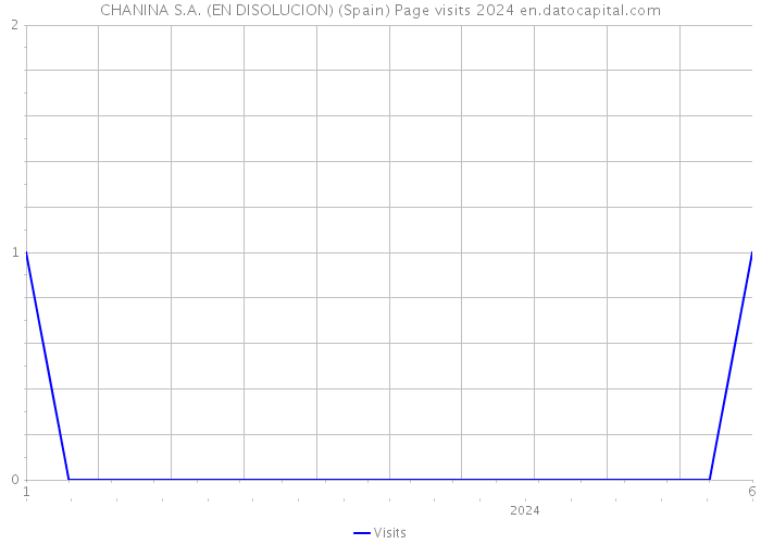 CHANINA S.A. (EN DISOLUCION) (Spain) Page visits 2024 