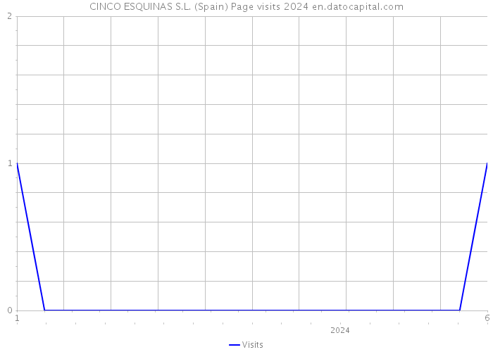 CINCO ESQUINAS S.L. (Spain) Page visits 2024 