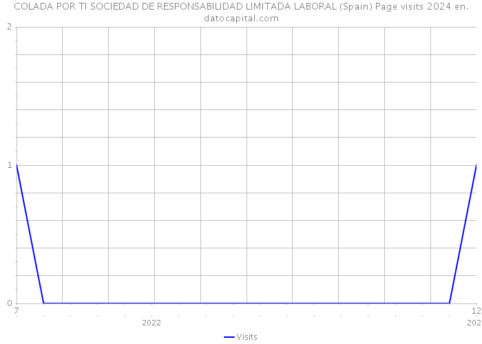 COLADA POR TI SOCIEDAD DE RESPONSABILIDAD LIMITADA LABORAL (Spain) Page visits 2024 