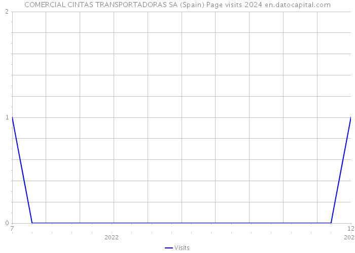 COMERCIAL CINTAS TRANSPORTADORAS SA (Spain) Page visits 2024 