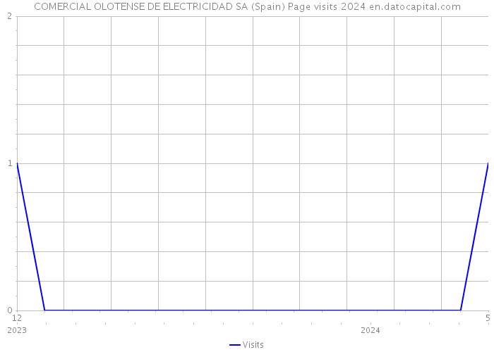 COMERCIAL OLOTENSE DE ELECTRICIDAD SA (Spain) Page visits 2024 