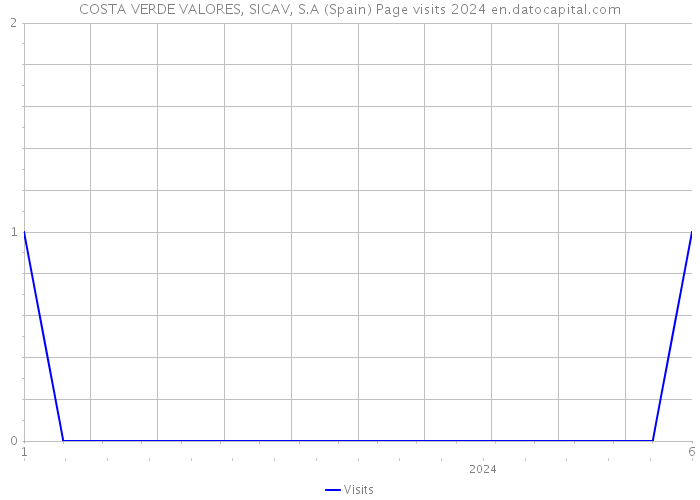 COSTA VERDE VALORES, SICAV, S.A (Spain) Page visits 2024 