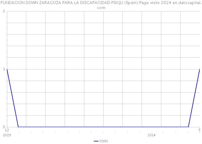 FUNDACION DOWN ZARAGOZA PARA LA DISCAPACIDAD PSIQU (Spain) Page visits 2024 
