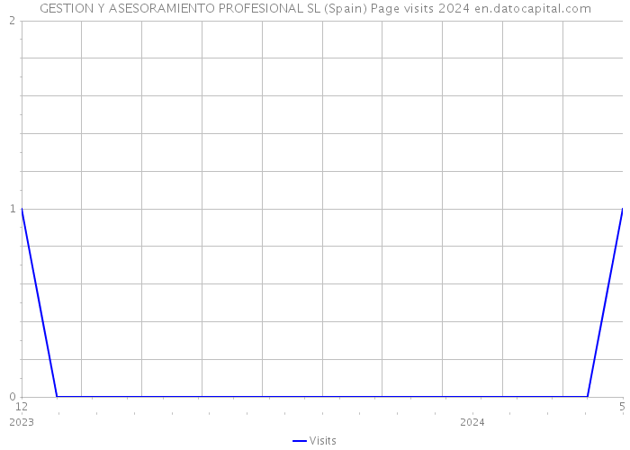 GESTION Y ASESORAMIENTO PROFESIONAL SL (Spain) Page visits 2024 