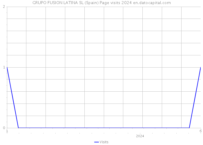 GRUPO FUSION LATINA SL (Spain) Page visits 2024 