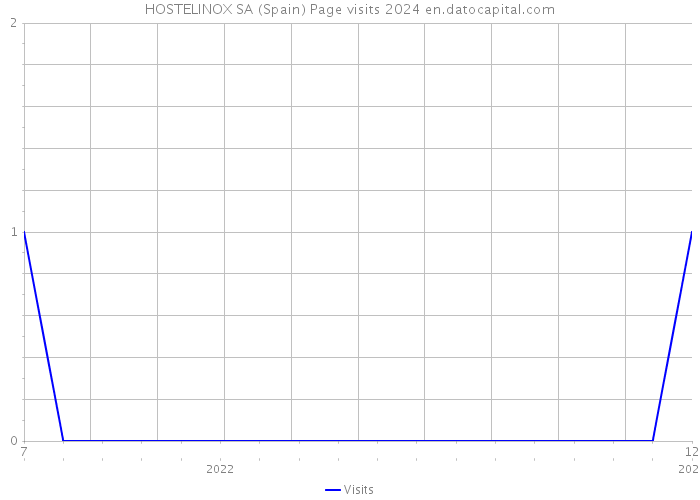 HOSTELINOX SA (Spain) Page visits 2024 