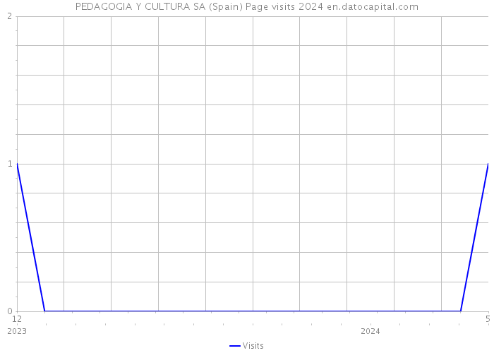 PEDAGOGIA Y CULTURA SA (Spain) Page visits 2024 