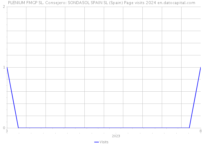 PLENIUM FMGP SL. Consejero: SONDASOL SPAIN SL (Spain) Page visits 2024 