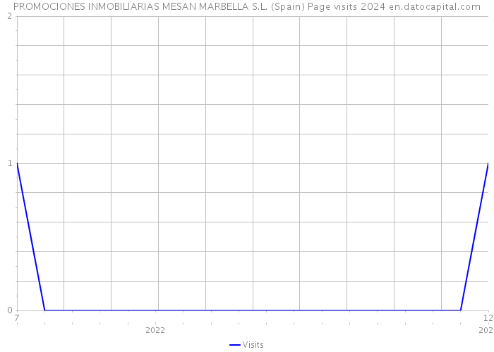 PROMOCIONES INMOBILIARIAS MESAN MARBELLA S.L. (Spain) Page visits 2024 