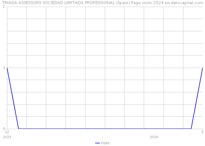 TRIADA ASSESSORS SOCIEDAD LIMITADA PROFESSIONAL (Spain) Page visits 2024 