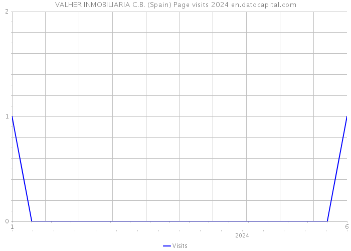 VALHER INMOBILIARIA C.B. (Spain) Page visits 2024 