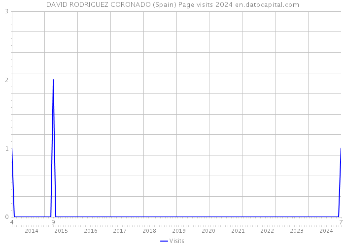 DAVID RODRIGUEZ CORONADO (Spain) Page visits 2024 