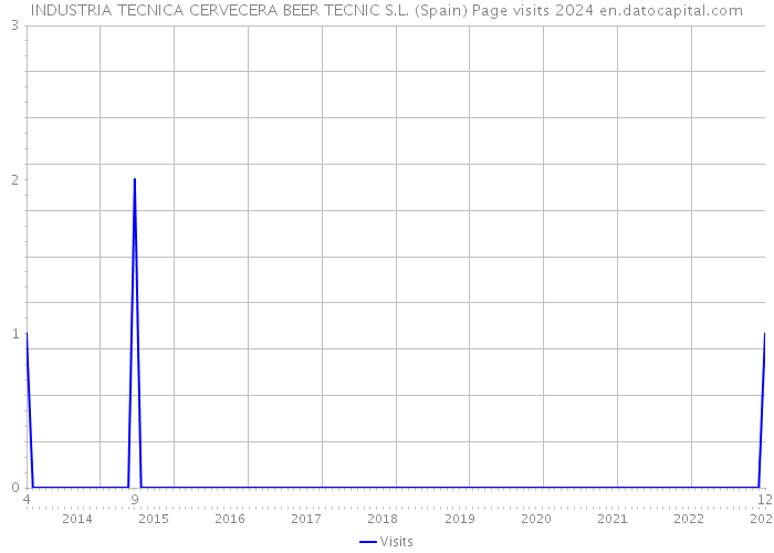 INDUSTRIA TECNICA CERVECERA BEER TECNIC S.L. (Spain) Page visits 2024 