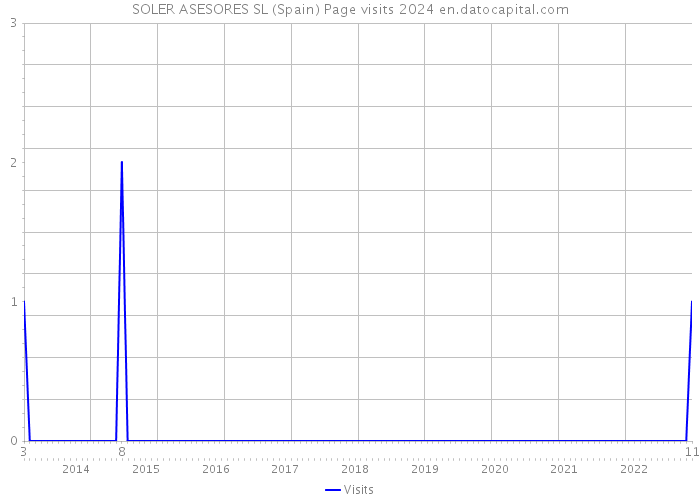 SOLER ASESORES SL (Spain) Page visits 2024 